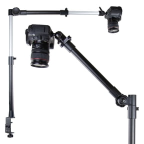 iBOLT Stream-Cast Overhead Camera Rig Desk Mount for DSLR Cameras- with a Multi-Angle Telescoping Arm and 20 Camera Screw Attachment- for Top Down and Front Facing Photography