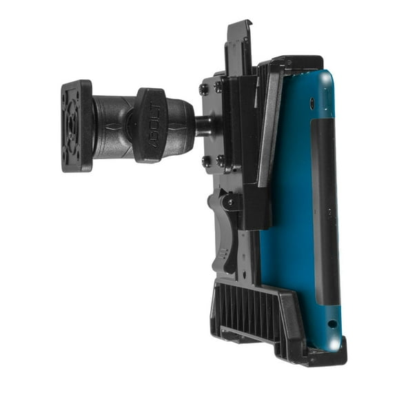 iBOLT TabDock IncrediBOLT AMPS w/ 2 inch Single Socket Arm Drill Base Mount for All 7-10 inch Tablets for Trucks, ELDs, Wall Mounting, Sprinter Vans, etc.