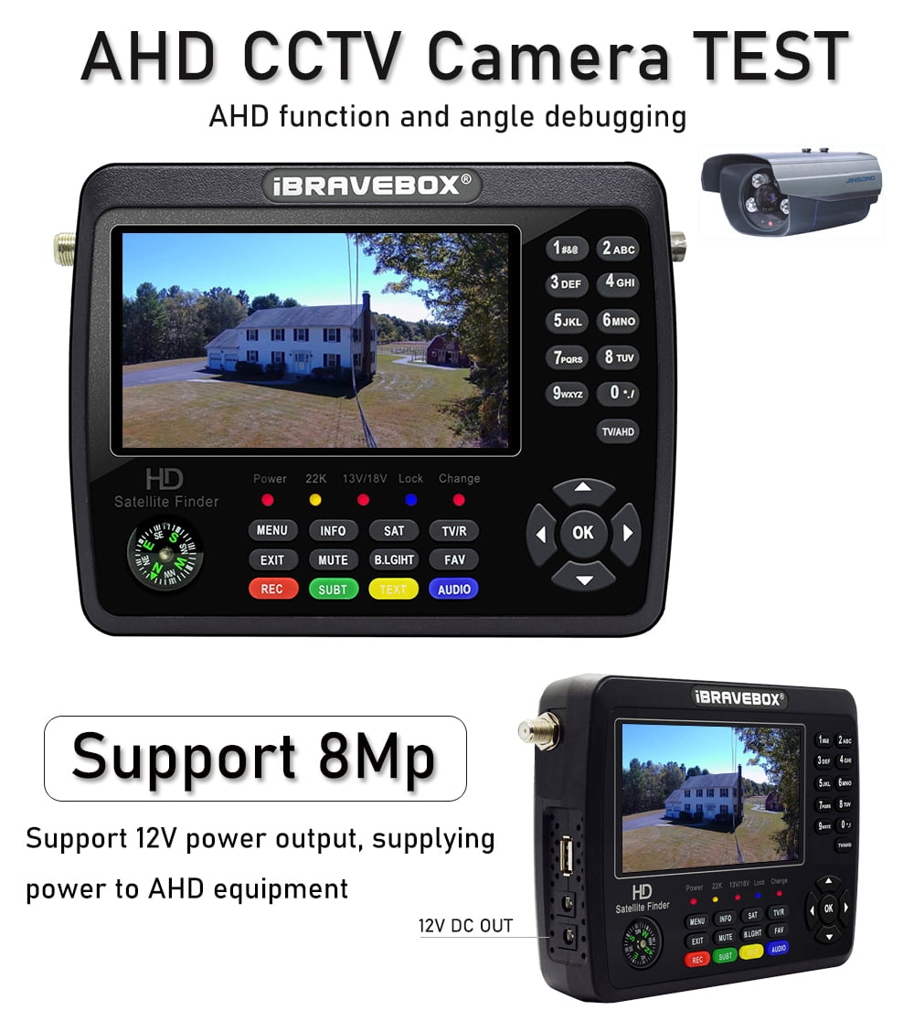 iBRAVEBOX V10 Finder Max+ Satellite TV Signal Finder DVBS//S2X Digital