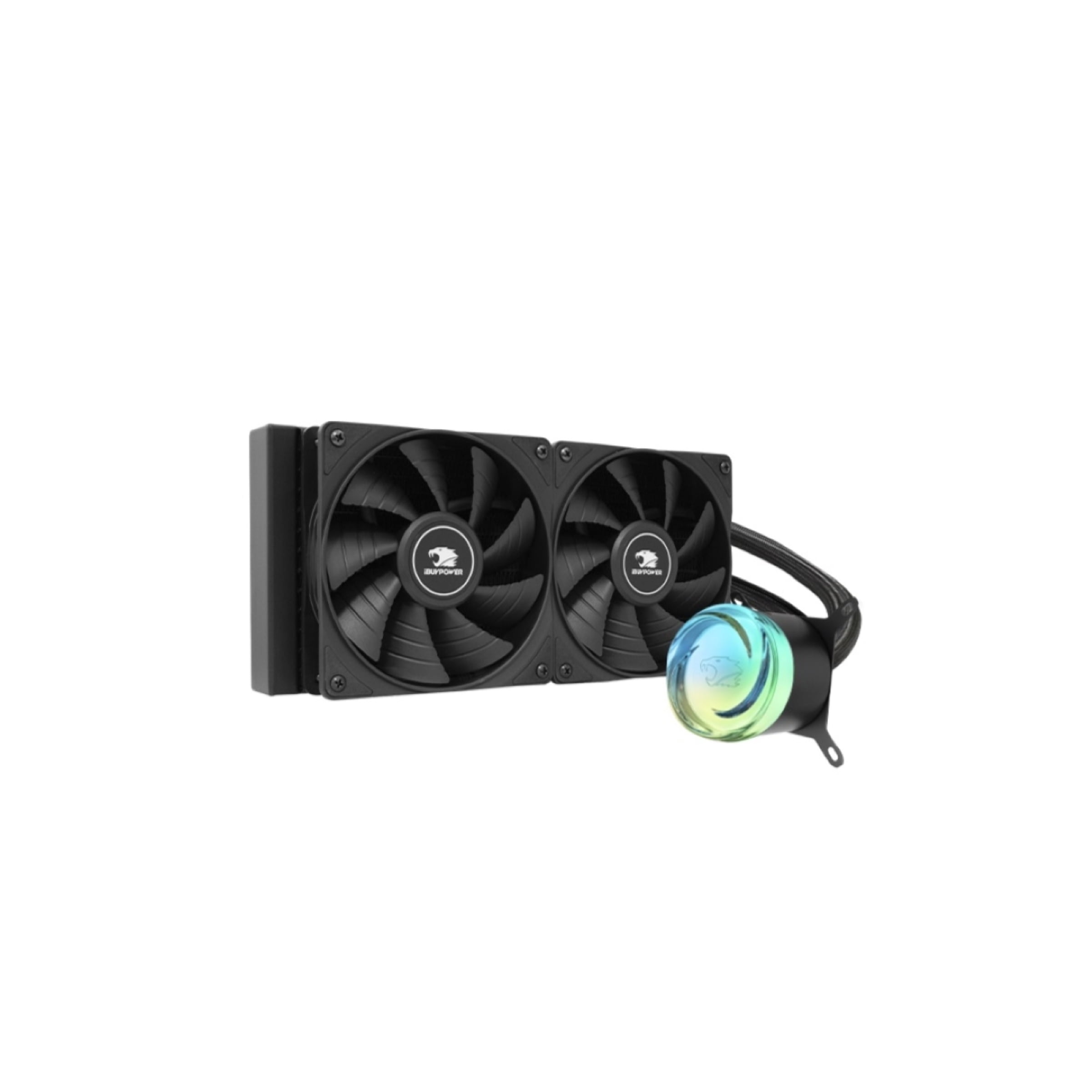 iBUYPOWER AW4 240mm ARGB Liquid Cooler - Black, Computer RGB