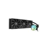 iBUYPOWER - AW4 360mm Radiator CPU Liquid Cooler 3 x 120mm Core Fans with RGB Display - Black