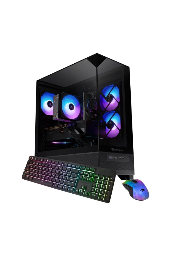 Element SE ESA7R77XT01 Gaming PC Desktop - AMD Ryzen 7 8700F, AMD Radeon RX 7700 XT 12GB, 32GB DDR5 5200MHz RAM, 1TB NVMe SSD, Windows 11 Home