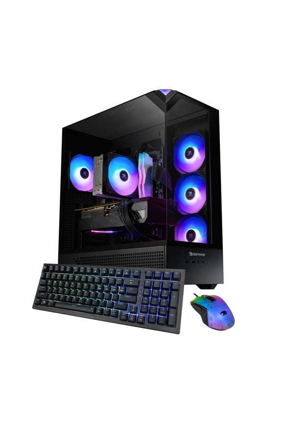 Element Black Gaming PC Desktop Computer Intel Core i9 14900F, NVIDIA GeForce RTX 5070 12GB, 32GB RAM, 1TB SSD, Windows 11, EBI9N5702