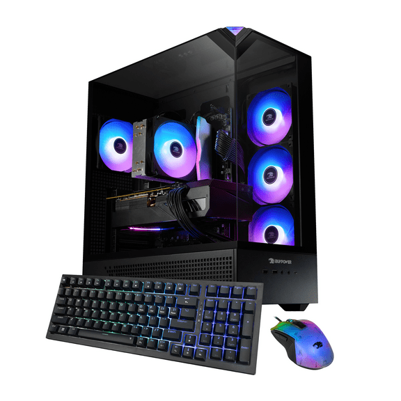 iBUYPOWER Element Black Gaming PC Desktop Computer Intel Core i5 14400F, NVIDIA GeForce RTX 5060Ti 8GB, 16GB RAM, 1TB SSD, Windows 11 Home