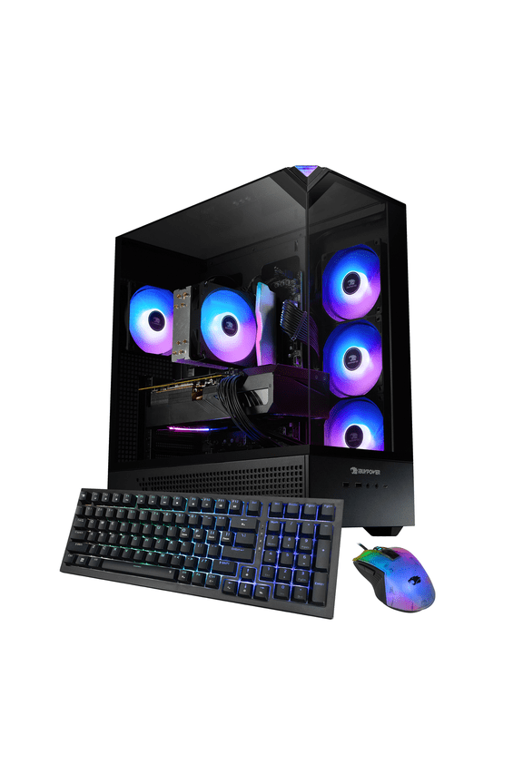 Element Black Gaming PC Desktop Computer Intel Core i5 14400F, NVIDIA GeForce RTX 5060Ti 8GB, 16GB RAM, 1TB SSD, Windows 11 Home