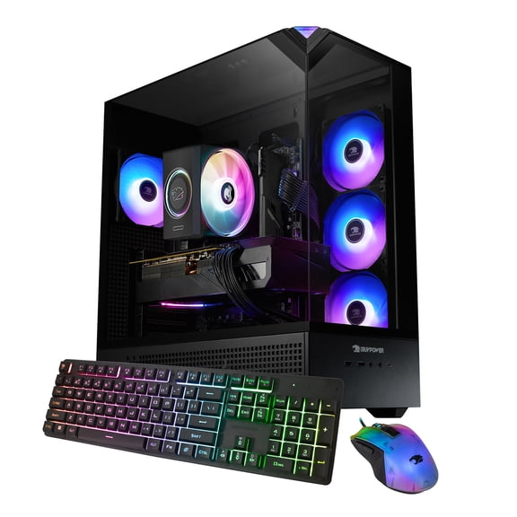 iBUYPOWER Element Gaming PC Desktop Computer Intel Core Ultra 5 250KF Plus CPU, NVIDIA RTX 5070 12GB GPU, 16GB DDR5 RGB 5200MHz RAM, 1TB NVMe SSD, Windows 11 Home, Gamer Keyboard and Mouse- EBI5N5701