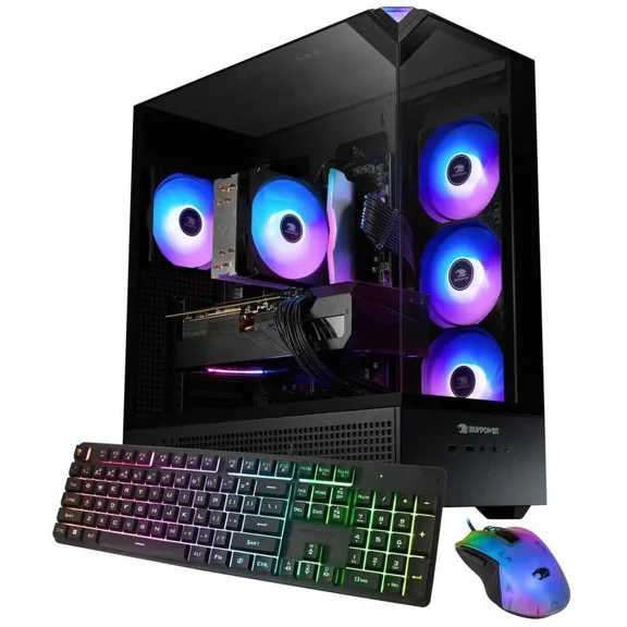 iBUYPOWER Element Gaming PC Desktop - Intel Core i7 14700F, NVIDIA GeForce RTX 5060 8GB, 16GB DDR5 RGB RAM, 1TB NVMe SSD