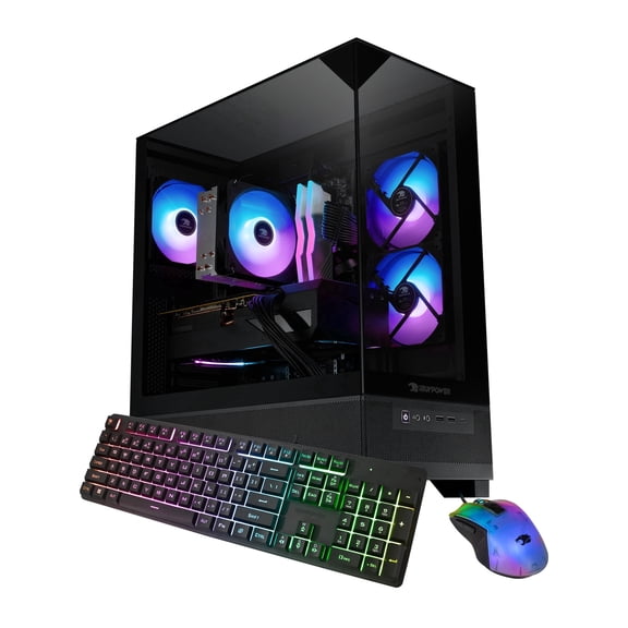 iBUYPOWER Element SE ESA7N56T01 Gaming PC Desktop - AMD Ryzen 7 8700F, NVIDIA GeForce RTX 5060Ti 8GB , 32GB DDR5 RGB 5200MHz RAM, 1TB NVMe SSD, Windows 11 Home