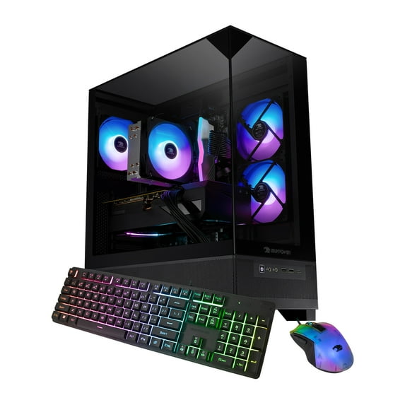 iBUYPOWER Element SE Gaming PC Desktop Computer AMD Ryzen 5 8400F CPU, AMD Radeon RX 6500XT 4GB GPU, 16GB DDR5 RGB 5200MHz RAM, 1TB NVMe SSD, Windows 11 Home, Gamer Keyboard and Mouse - ESA5R65XT02