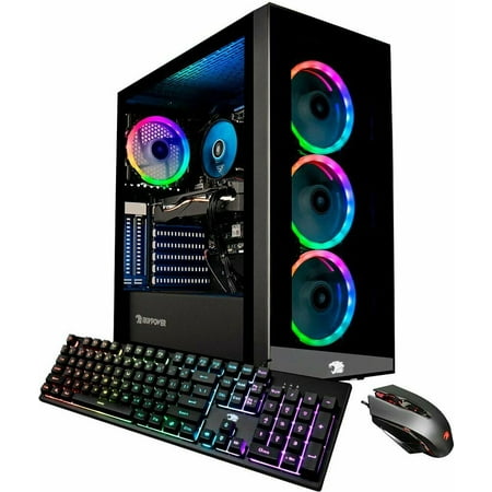 iBUYPOWER - ElementMR Gaming Desktop - AMD Ryzen 3 3100 - 8GB Memory - AMD Radeon RX 570 8GB  - 480GB SSD