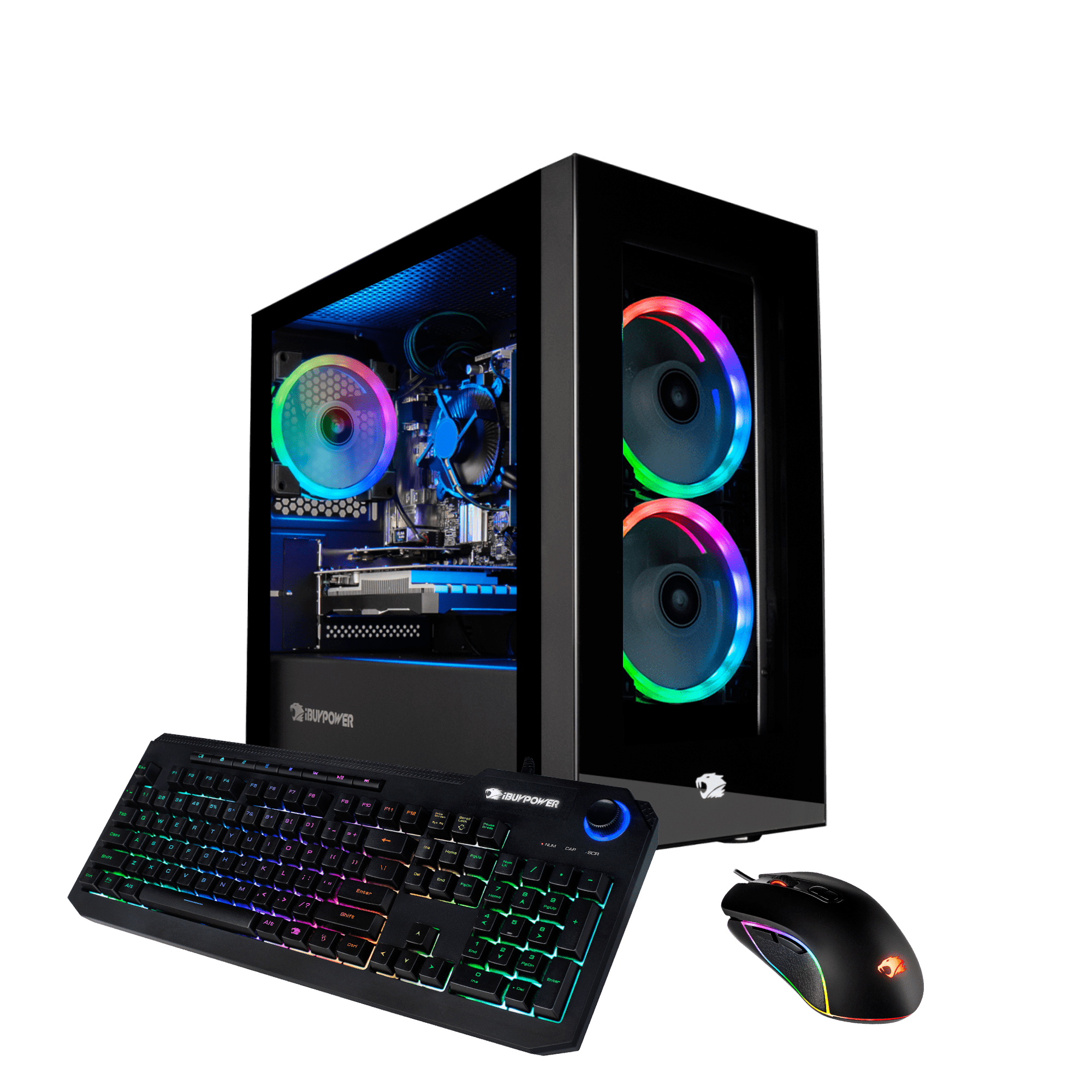 iBUYPOWER Gaming Desktop PC - Element Mini 194i, Intel i3 10105F, 8GB DDR4 3000Memory, GeForce GT 710 1GB, 480GB SSD, RGB - Windows 10 Home 64-Bit