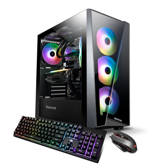 iBUYPOWER Gaming PC SlateMRA9N47T01 - AMD Ryzen R9-7900X3D - RTX 4070 Ti - 32GB DDR5 RAM - 2TB NVMe SSD