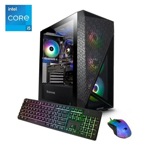 iBUYPOWER Slate 6 Mesh Gaming Desktop Liquid Cooled Intel Core i5-13600KF NVIDIA GeForce RTX 4060 8GB 16GB DDR5 1TB NVMe SSD Black (2024) (Get Assassin's Creed Shadows with Purchase)