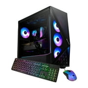 iBUYPOWER Slate Gaming PC Desktop Computer AMD Ryzen 7 7800X3D CPU, AMD Radeon RX 9070XT 16GB GPU, 32GB DDR5 RGB 5200MHz RAM, 1TB NVMe SSD, Windows 11 Home, Gamer Keyboard and Mouse - SBA7R97XT01