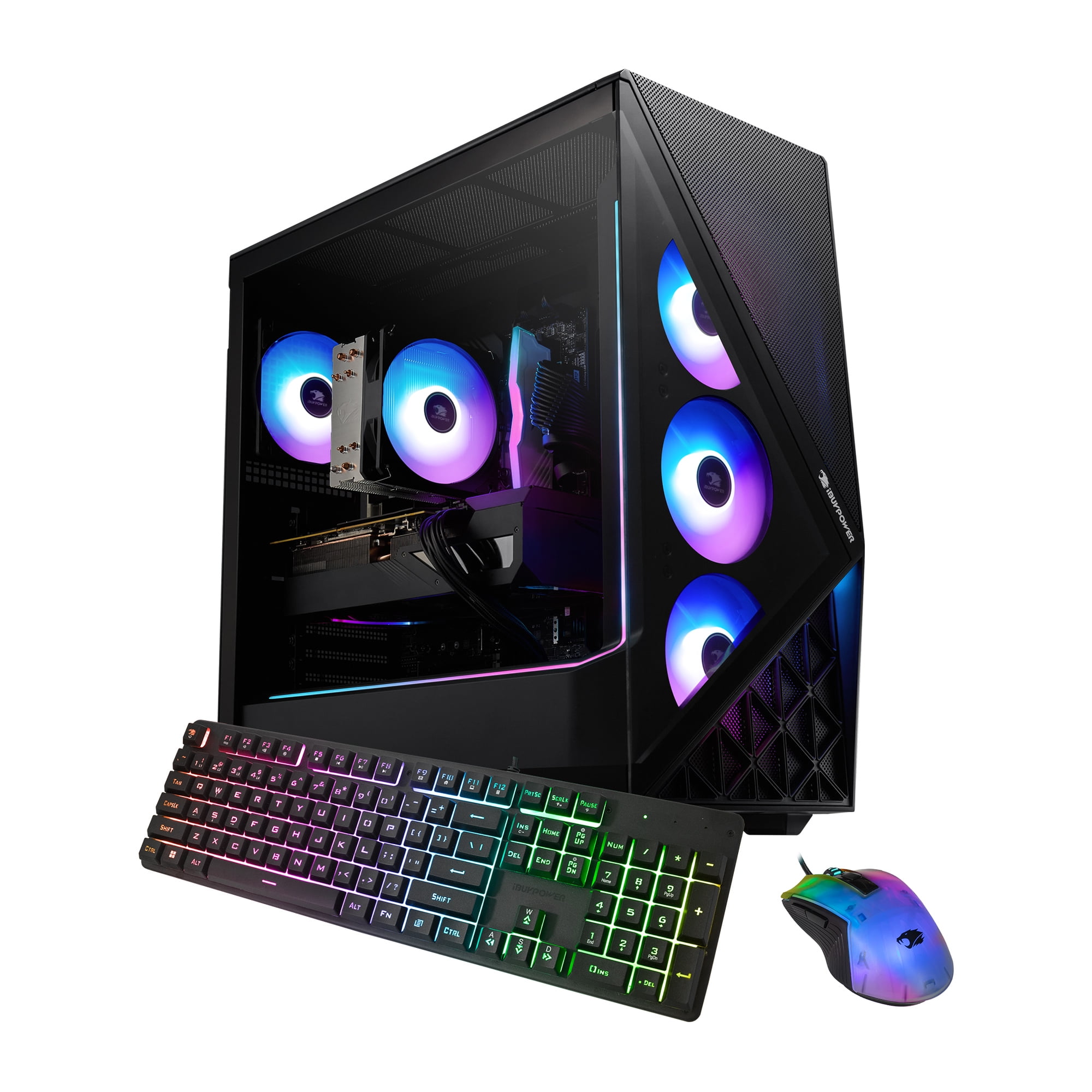 iBUYPOWER Slate Black Gaming PC Desktop Computer AMD Ryzen 7 8700F CPU