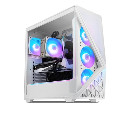 iBUYPOWER Slate Gaming PC Desktop Computer AMD Ryzen 5 8400F CPU, NVIDIA GeForce RTX 5060 8GB GPU, 16GB DDR5 RGB 5200MHz RAM, 1TB NVMe SSD, Windows 11 Home, Gamer Keyboard and Mouse - SWA5N5601
