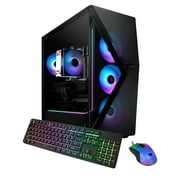iBUYPOWER Slate Gaming PC Desktop Computer AMD Ryzen 7 5700 CPU, NVIDIA GeForce RTX 4060 Ti 8GB GPU, 16GB DDR4 Non-RGB 3200MHz RAM, 1TB NVMe SSD, Windows 11 Home, Gamer Keyboard and Mouse -SMA7N46T01
