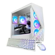 iBUYPOWER Slate Gaming PC Desktop Computer Intel Core Ultra 7 265F CPU, NVIDIA RTX 5060Ti 8GB GPU, 32GB DDR5 RGB 5200MHz RAM, 2TB NVMe SSD, Windows 11 Home, Gamer Keyboard and Mouse - SWI7N56T01