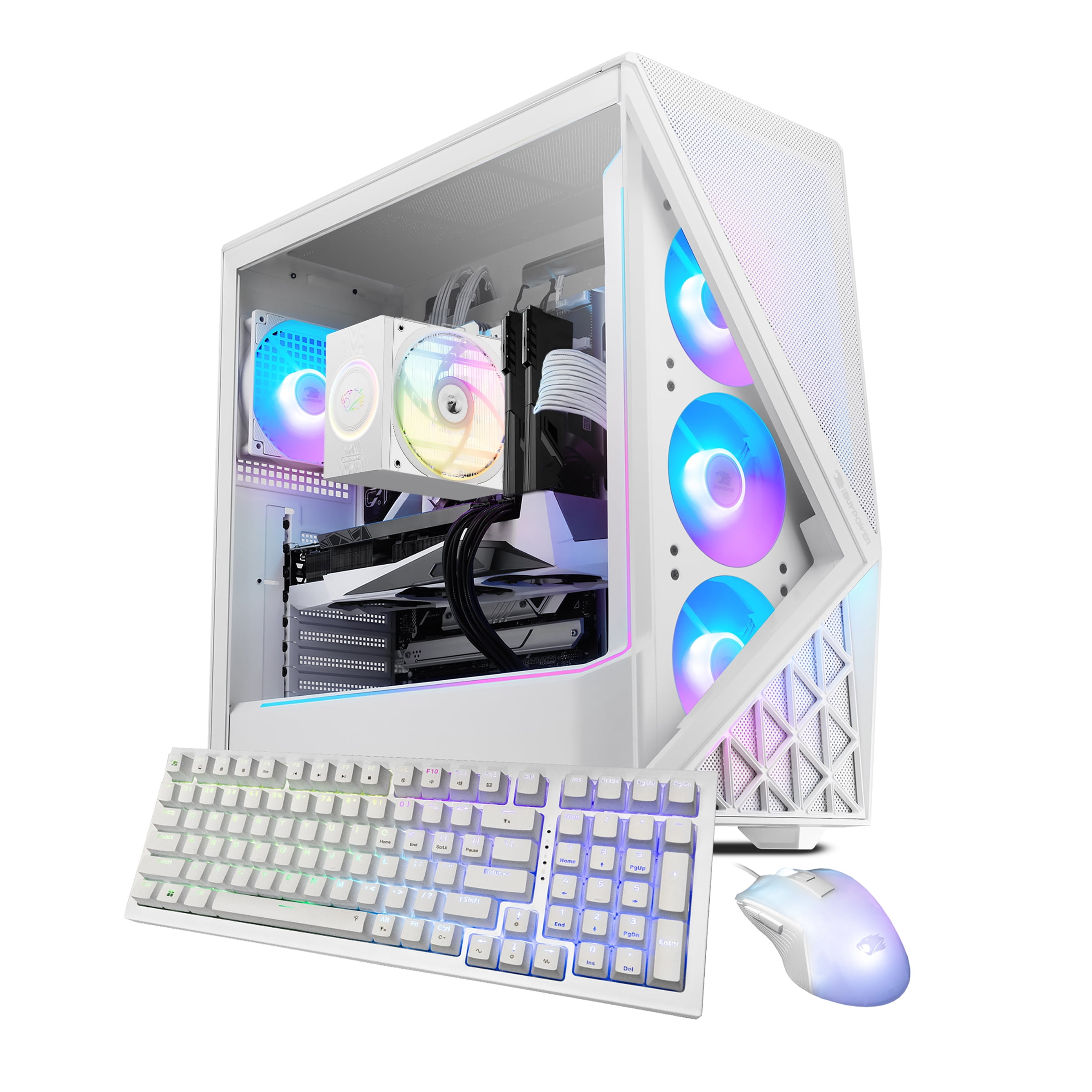 iBUYPOWER Slate Gaming PC Desktop Computer Intel Core Ultra 9 285 CPU, NVIDIA GeForce RTX 5070 12GB GPU, 32GB DDR5 5200MHz RAM, 2TB NVMe SSD, Windows 11 Home, Gamer Keyboard and Mouse - SWI9N5703