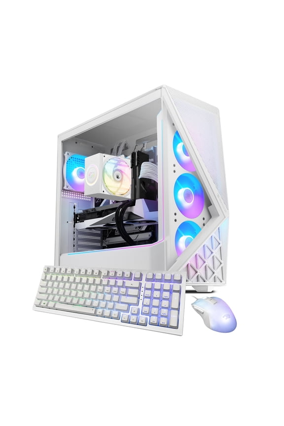 Slate Gaming PC Desktop Computer Intel Core Ultra 9 285 CPU, NVIDIA GeForce RTX 5070 12GB GPU, 32GB DDR5 5200MHz RAM, 2TB NVMe SSD, Windows 11 Home, Gamer Keyboard and Mouse - SWI9N5703