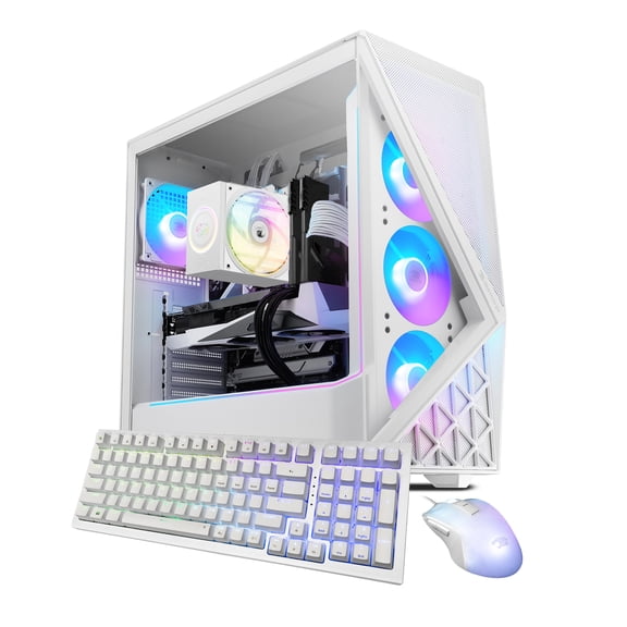 iBUYPOWER Slate Gaming PC Desktop Computer Intel Core Ultra 9 285 CPU, NVIDIA GeForce RTX 5070 12GB GPU, 32GB DDR5 5200MHz RAM, 2TB NVMe SSD, Windows 11 Home, Gamer Keyboard and Mouse - SWI9N5703