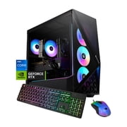 iBUYPOWER Slate Gaming PC Desktop, Intel Core i7 14700F, NVIDIA GeForce RTX 5060Ti 8GB, 32GB DDR5 RGB RAM, 1TB NVMe SSD