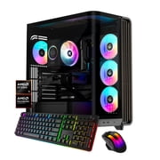 iBUYPOWER Trace Gaming PC Desktop Computer AMD Ryzen 7 9700F CPU, AMD Radeon RX 7700 XT 12GB GPU, 16GB DDR5 5200MHz RAM, 1TB NVMe SSD, Windows 11 Home, Gamer Keyboard and Mouse - TBA7R77XT01