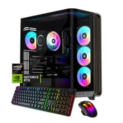 iBUYPOWER Trace Gaming PC Desktop Computer AMD Ryzen 7 9700F CPU, NVIDIA GeForce RTX 5060Ti 16GB GPU, 16GB DDR5 5200MHz RAM, 1TB NVMe SSD, Windows 11 Home, Gamer Keyboard and Mouse - TBA7N56T01