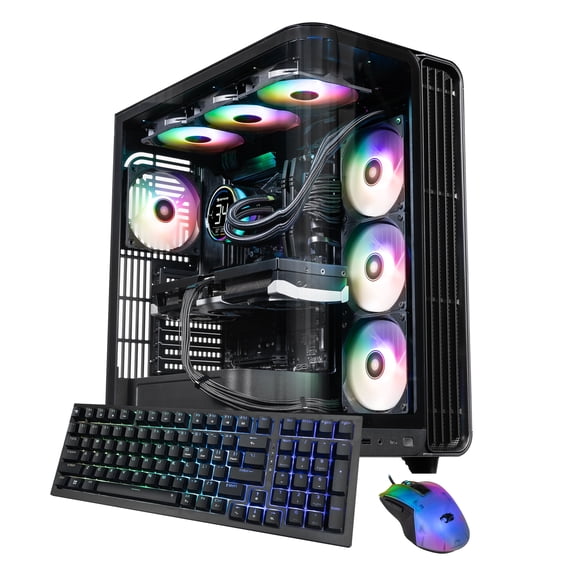 iBUYPOWER Trace Gaming PC Desktop Computer AMD Ryzen 7 9800X3D CPU, NVIDIA GeForce RTX 5070Ti 16GB GPU, 32GB DDR5 5200MHz RAM, 2TB NVMe SSD, Windows 11 Home, Gamer Keyboard and Mouse - TBA7N57T01