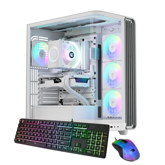 iBUYPOWER Trace Gaming PC Desktop Computer Intel Core Ultra 7 265F CPU, NVIDIA GeForce RTX 5060 8GB GPU, 32GB DDR5 5200MHz RAM, 1TB NVMe SSD, Windows 11 Home, Gamer Keyboard and Mouse - TWI7N5601