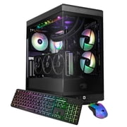iBUYPOWER Y40 Gaming PC Desktop Computer AMD Ryzen 7 9800X3D CPU, NVIDIA GeForce RTX 5070 12GB GPU, 32GB DDR5 5200MHz RAM, 1TB NVMe SSD, Windows 11 Home, Gamer Keyboard and Mouse - Y40BA7N5703