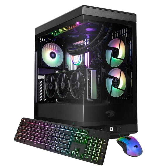 iBUYPOWER Y40 PRO Black Gaming PC Desktop Computer Intel Core Ultra 9 285 CPU, NVIDIA GeForce RTX 5080 16GB GPU, 32GB DDR5 RGB RAM, 2TB NVMe SSD, Windows 11 Home, Keyboard, Mouse - Black Y40BI9N5801