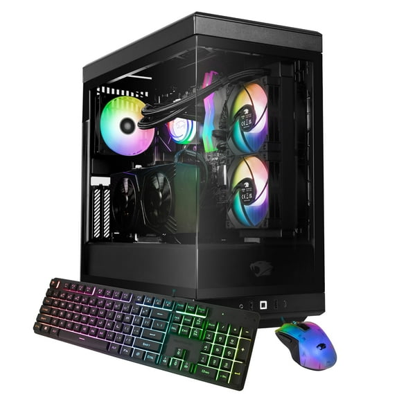 iBUYPOWER Y40 PRO Black Gaming PC Desktop Computer Intel Core i7 14700F CPU, NVIDIA GeForce RTX 4070 12GB GPU, 32GB DDR5 RGB 5200MHz RAM, 2TB NVMe SSD, Windows 11 Home, - Y40BI7N4703