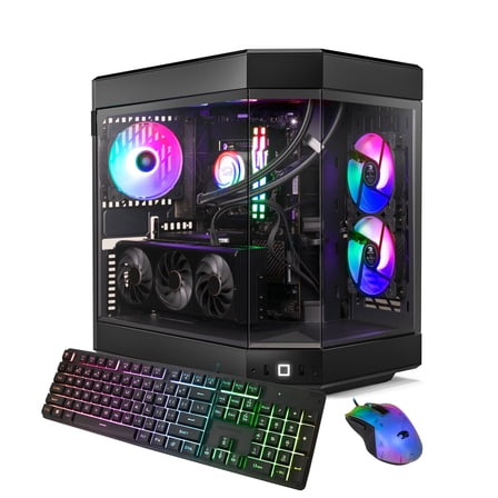 iBUYPOWER Y60 Gaming PC Desktop Computer Intel Core i9 14900KF CPU, NVIDIA GeForce RTX 4070 12GB GPU, 32GB DDR5 RGB 5600MHz RAM, 2TB NVMe SSD, Windows 11 Home, Gamer Keyboard and Mouse - Y60BI9N4704