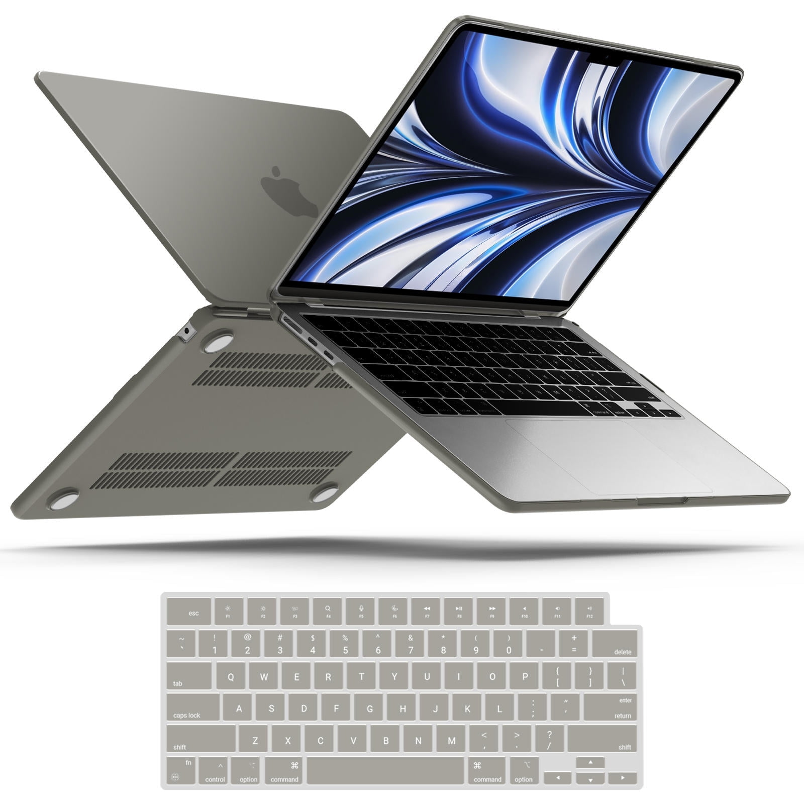 iBenzer Compatible with 2024 2023 2022 MacBook Air 13 inch Case M3