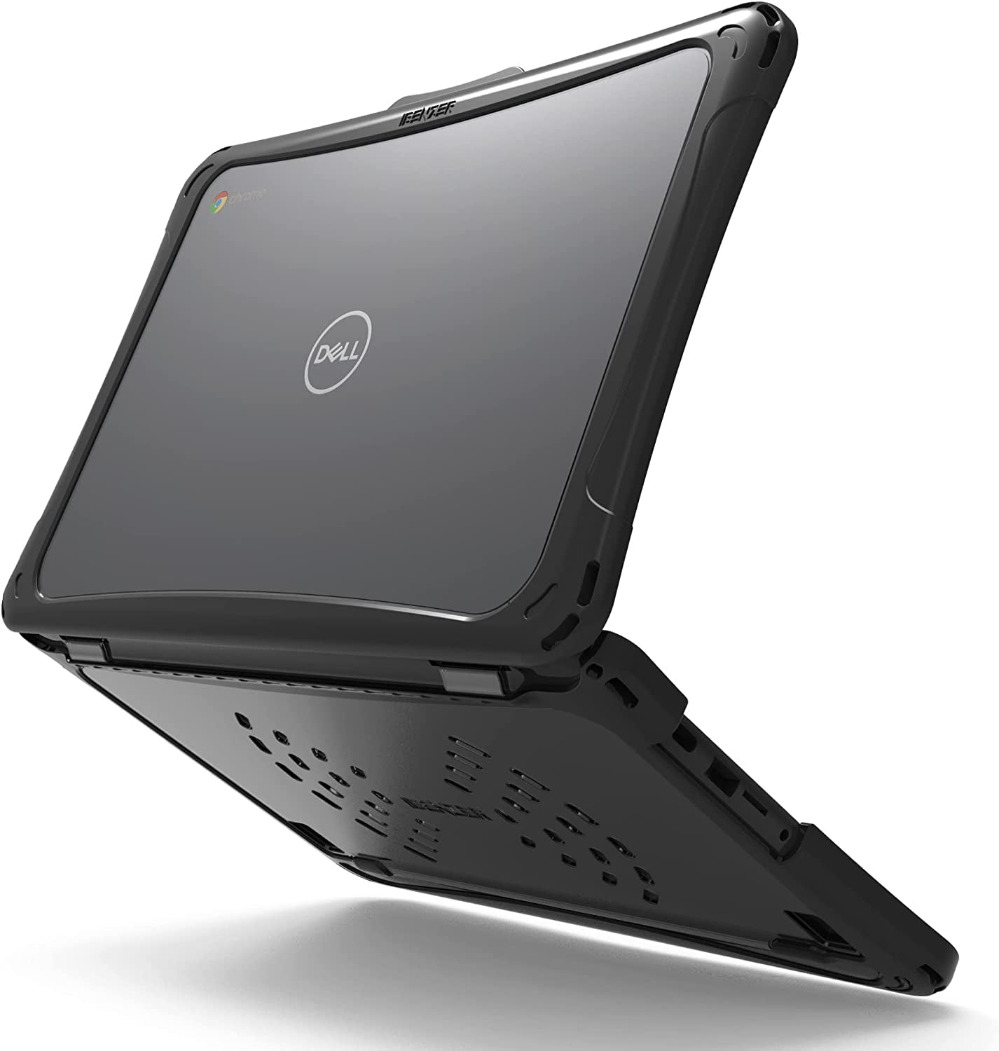 iBenzer Hexpact Case for Dell Chromebook 3110/3100 11" (2022-2019), 2-in-1 (180° Hinge), Heavy Duty Case for 11" Dell Chromebook 3110/3100, Protective Cover for K-12 Students, Black, W-DL3100-180