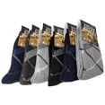 thumbnail image 1 of iBerryNY Men Lamb Wool Socks, Warm Winter Thermal Hiking Crew Socks, 6 Pairs, 1 of 4