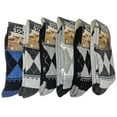 thumbnail image 1 of iBerryNY Men Lamb Wool Socks, Warm Winter Thermal Hiking Crew Socks, 6 Pairs, 1 of 4
