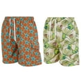 thumbnail image 1 of iBerryNY Men Swimming Trunks, Cargo Board Shorts Swim Suit Lining, 2-Pairs, 1 of 2