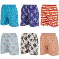 thumbnail image 1 of iBerryNY Men Swimming Trunks, Swim Suit, Beach Shorts Mesh Lining, 6 Pairs, 1 of 1
