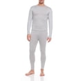 thumbnail image 1 of iBerryNY Men Thermal Underwear, Microfiber Fleece Long John, Light Gray, Large, 1 of 1
