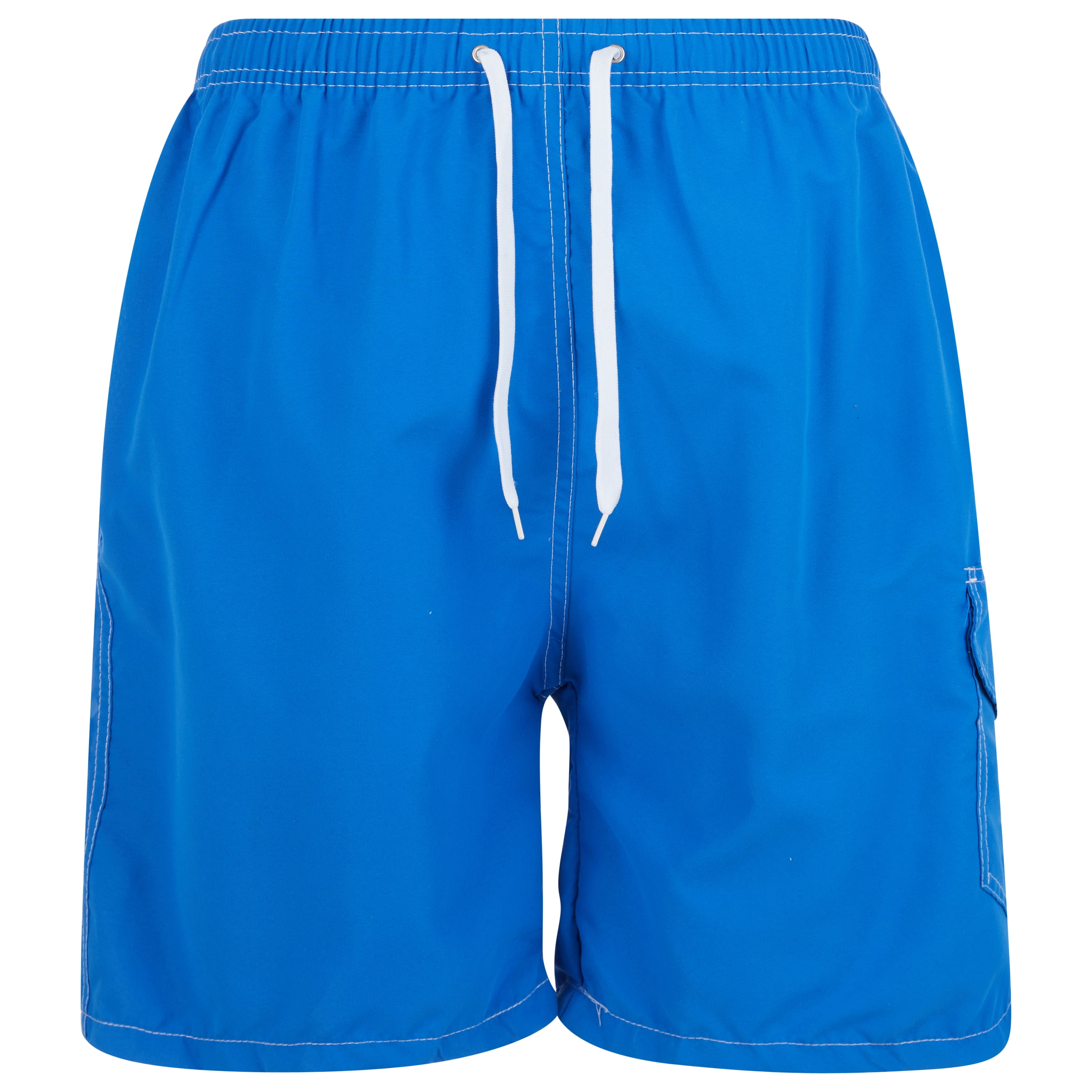 iBerryNY Mens Swim Trunks Adult Male Board Shorts Quick Dry Cargo Pocket Blue Medium