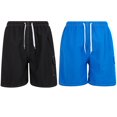 thumbnail image 1 of iBerryNY Mens Swim Trunks Quick Dry Cargo Shorts w/ Mesh Lining, 2 Pairs, Blue/Black, X-Large, 1 of 4