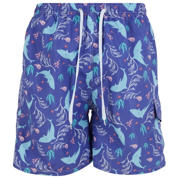 iBerryNY Mens Swimming Trunks, Beach Shorts, Swim Suit Cargo Pocket