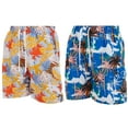 thumbnail image 1 of iBerryNY Mens Swimming Trunks, Cargo Swim Suit Shorts Mesh Lining, 2-Pairs, 1 of 2