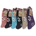 thumbnail image 1 of iBerryNY Women Lamb Wool Socks Thermal Warm Winter Hiking Boot Crew, 6-Pack, 1 of 4