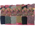 thumbnail image 1 of iBerryNY Women’s Marled Lambs Wool Thermal Socks – Warm Winter Cold Weather Cozy Boot & Hiking Socks, 6-Pack, 1 of 4