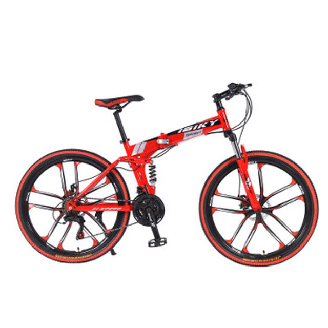 iBiky Folding Dual Shock Mountain Bike