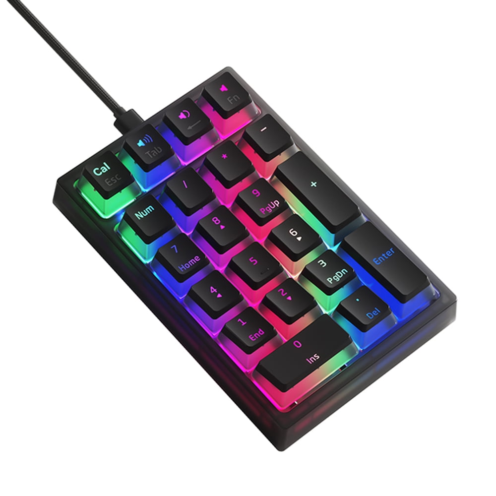 iBlancod Keyboard,Wired Mechanical Numeric Switches Keycaps K10 21