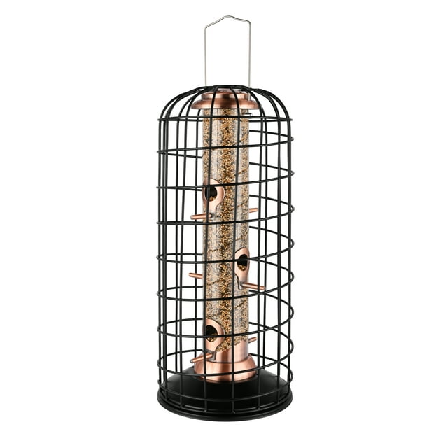 iBorn Squirrel Proof Bird Feeder Pigeon Proof Cage Bird Feeder for